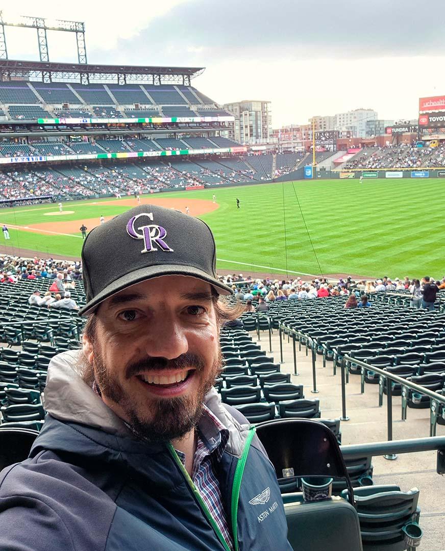 Baseball game at Coors Field, Denver