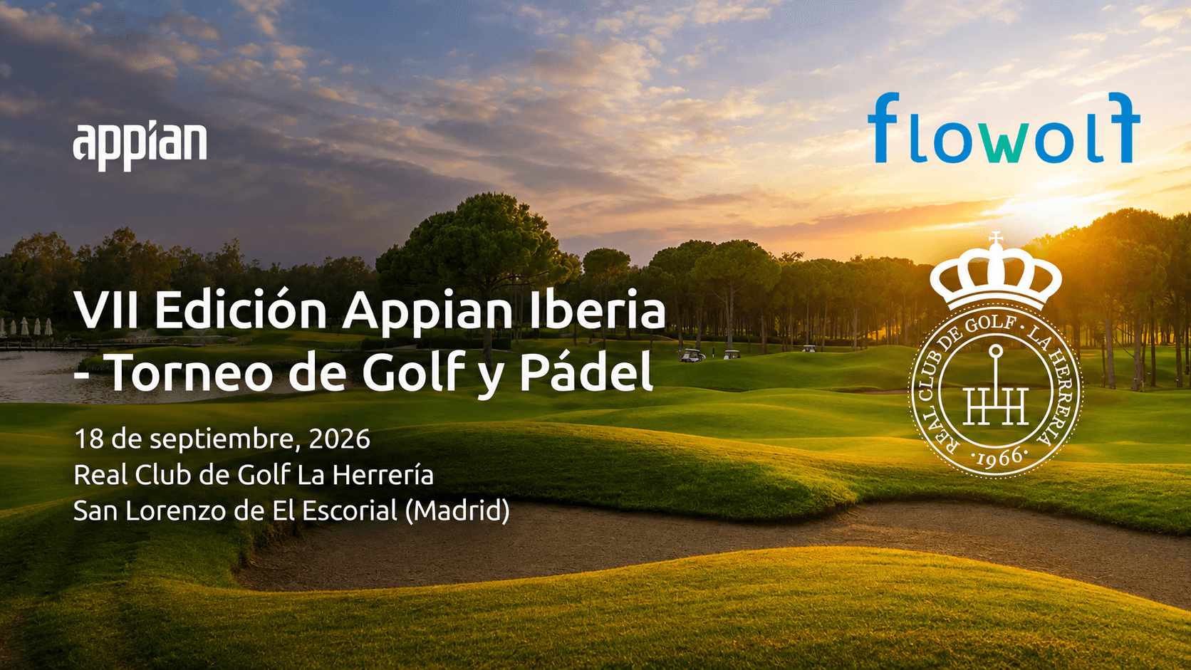 floWolf is sponsoring the VII Appian Iberia Golf & Padel Tournament